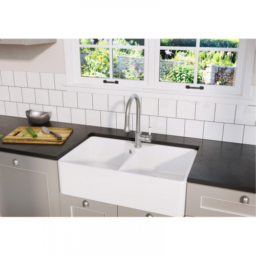 Мойка Blanco Villae Farmhouse Double 525164 глянцевый белый
