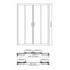 WeltWasser Душевая дверь Lippe 45S08