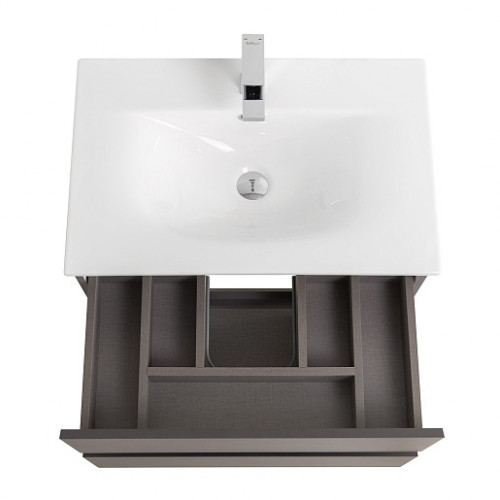BelBagno Тумба с раковиной Kraft 39-70 подвесная Темно-Серый матовый с раковиной BB-8099-3-70