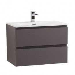 BelBagno Тумба с раковиной Kraft 39-70 подвесная Темно-Серый матовый с раковиной BB-8099-3-70