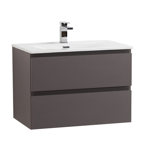 BelBagno Тумба с раковиной Kraft 39-70 подвесная Темно-Серый матовый с раковиной BB-8099-3-70