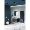 Зеркальный шкаф Roca Luna 80 см ZRU9307737 с подсветкой, антрацит