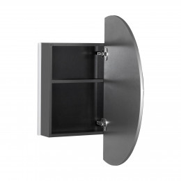 Зеркальный шкаф Roca Luna 80 см ZRU9307737 с подсветкой, антрацит