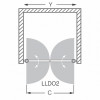 Roltechnik Двойные двери в нишу LLDO2/1000 intima