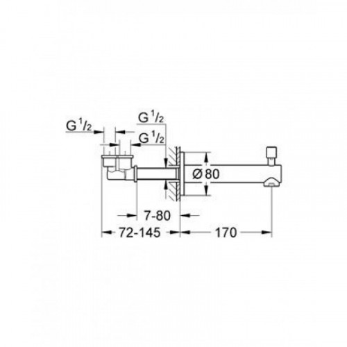 Излив для ванны Grohe Concetto 13281001