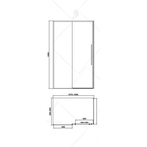 Душевой уголок RGW SV-42 32324271-11 110x70 см прямоугольный хром