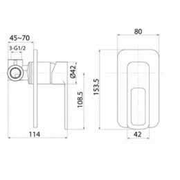 Смеситель для душа Iddis Slide SLISB00i66 хром