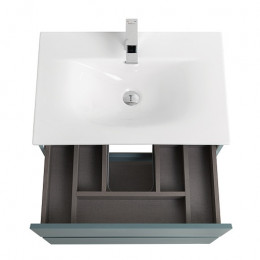 BelBagno Тумба с раковиной Kraft 39-70 подвесная Голубой матовый с раковиной BB-8099-3-70