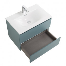 BelBagno Тумба с раковиной Kraft 39-70 подвесная Голубой матовый с раковиной BB-8099-3-70