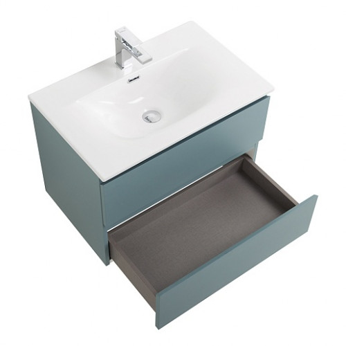 BelBagno Тумба с раковиной Kraft 39-70 подвесная Голубой матовый с раковиной BB-8099-3-70