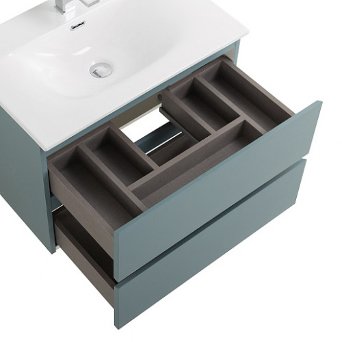 BelBagno Тумба с раковиной Kraft 39-70 подвесная Голубой матовый с раковиной BB-8099-3-70