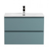 BelBagno Тумба с раковиной Kraft 39-70 подвесная Голубой матовый с раковиной BB-8099-3-70