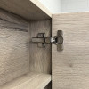 Зеркальный шкаф Comforty Марио-60 00-00005201 дуб дымчатый