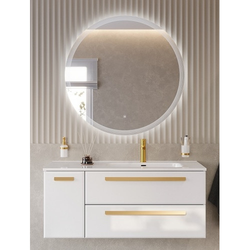 BelBagno Мебель для ванной Eco Cer-N 120-1 R bianco lucido CZR-8095-120-R ручки сатиновое золото