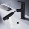 Смеситель для раковины Am.Pm X-Joy S F85B02922 с вытяжным изливом черный матовый