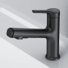 Смеситель для раковины Am.Pm X-Joy S F85B02922 с вытяжным изливом черный матовый