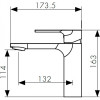 Смеситель для раковины Kaiser Linear 59011 хром
