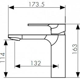Смеситель для раковины Kaiser Linear 59011 хром