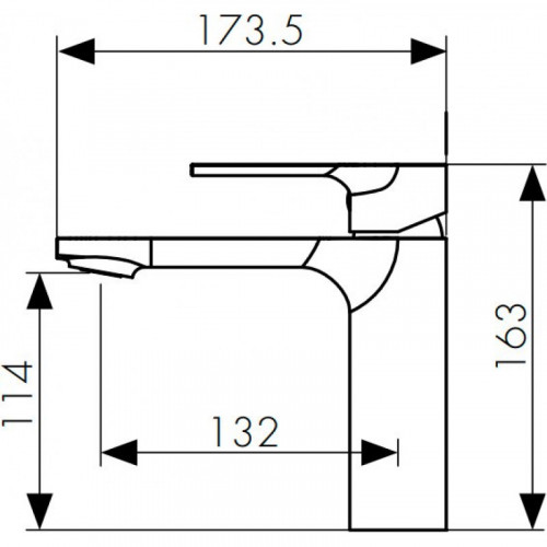 Смеситель для раковины Kaiser Linear 59011 хром