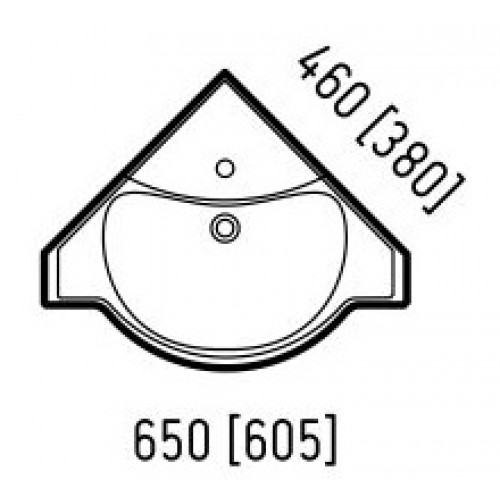 Corozo Мебель для ванной Классика 65 угловая