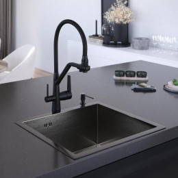 Мойка для кухни Gerhans K35043В 50x43 графит