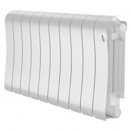 Радиатор биметаллический Royal Thermo Infinity 300 Bianco Traffico VR80 10 секций, нижнее подключение