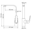 Смеситель для кухни WasserKRAFT Neime 1907 с поворотным изливом