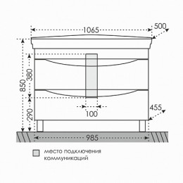 СанТа Мебель для ванной Сатурн 105
