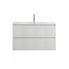 BelBagno Тумба с раковиной Uno mini 100 подвесная Bianco Opaco с раковиной BB-8099-3-100