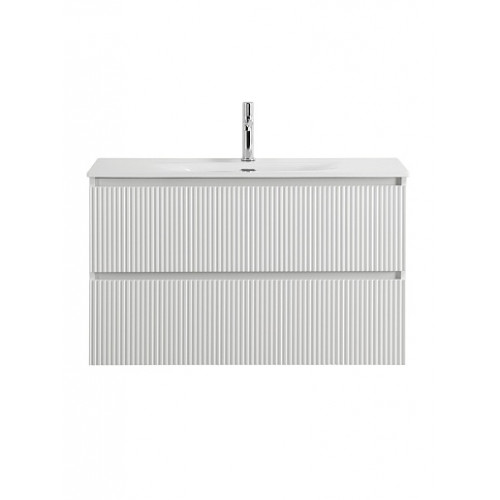 BelBagno Тумба с раковиной Uno mini 100 подвесная Bianco Opaco с раковиной BB-8099-3-100