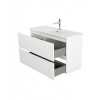 BelBagno Тумба с раковиной Uno mini 100 подвесная Bianco Opaco с раковиной BB-8099-3-100