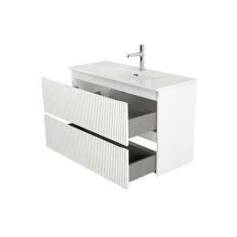 BelBagno Тумба с раковиной Uno mini 100 подвесная Bianco Opaco с раковиной BB-8099-3-100