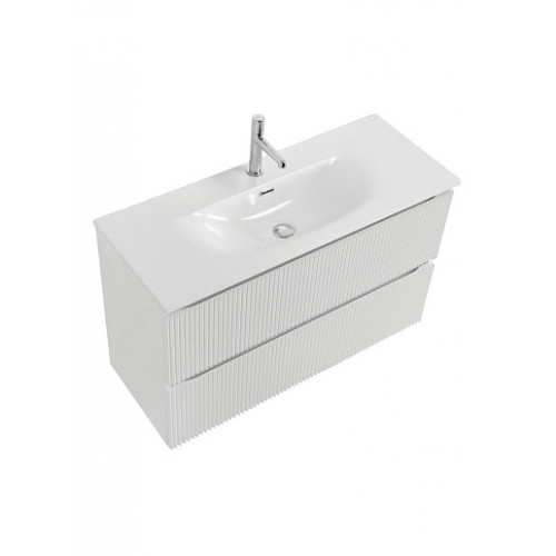 BelBagno Тумба с раковиной Uno mini 100 подвесная Bianco Opaco с раковиной BB-8099-3-100