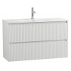 BelBagno Тумба с раковиной Uno mini 100 подвесная Bianco Opaco с раковиной BB-8099-3-100