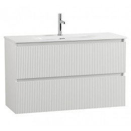 BelBagno Тумба с раковиной Uno mini 100 подвесная Bianco Opaco с раковиной BB-8099-3-100