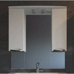 ASB-Mebel Зеркальный шкаф Мессина 100 белый