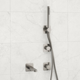 Комплект для ванны WasserKRAFT A6451.296.298.275.100.276 никель