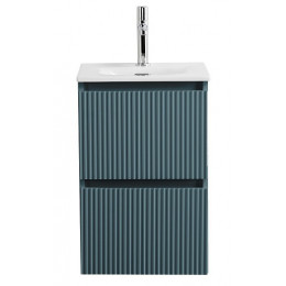 BelBagno Тумба с раковиной Uno mini 40 подвесная Голубой матовый с раковиной BB-8099-3-40