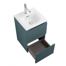 BelBagno Тумба с раковиной Uno mini 40 подвесная Голубой матовый с раковиной BB-8099-3-40
