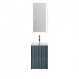 BelBagno Тумба с раковиной Uno mini 40 подвесная Голубой матовый с раковиной BB-8099-3-40