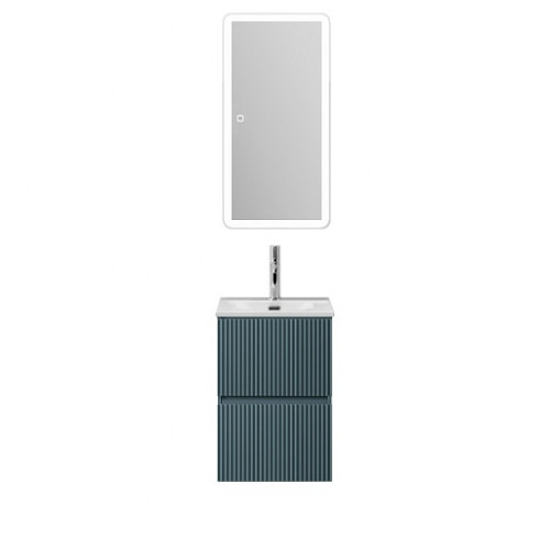 BelBagno Тумба с раковиной Uno mini 40 подвесная Голубой матовый с раковиной BB-8099-3-40