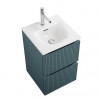 BelBagno Тумба с раковиной Uno mini 40 подвесная Голубой матовый с раковиной BB-8099-3-40