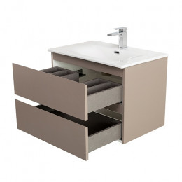 BelBagno Тумба с раковиной Kraft 39-70 подвесная Бежевый матовый с раковиной BB-8099-3-70