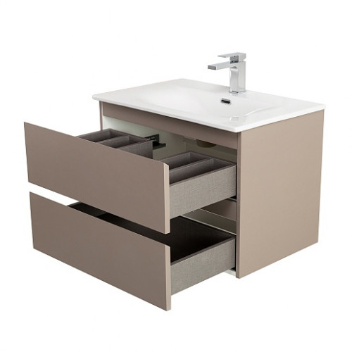 BelBagno Тумба с раковиной Kraft 39-70 подвесная Бежевый матовый с раковиной BB-8099-3-70