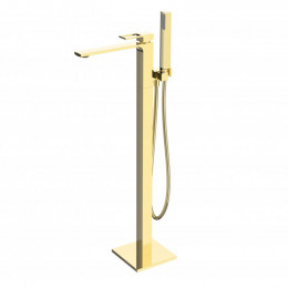 Смеситель напольный для ванны BelBagno Luce LUC-FMT-ORO золото