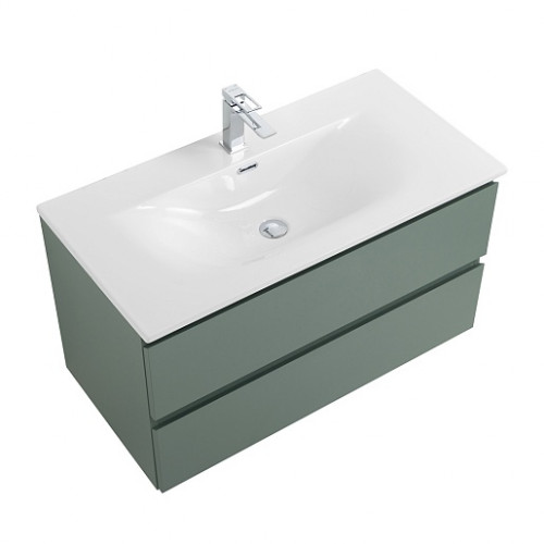 BelBagno Тумба с раковиной Kraft 90 подвесная Еловый матовый с раковиной BB-8099-90