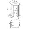 Triton Душевая кабина Коралл-Лайт 120x80 А Левая