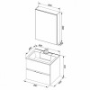 Aquanet Мебель для ванной Алвита 60 белая