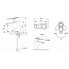 Смеситель для умывальника Bravat Loop F1124182BM-RUS