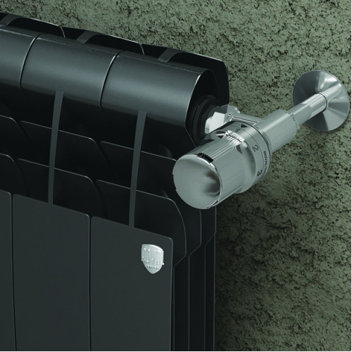 Радиатор биметаллический Royal Thermo BiLiner 350 Noir Sable 8 секций, боковое подключение